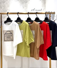 【TULUMB／トゥルム】バッグ刺繍ロゴTシャツ