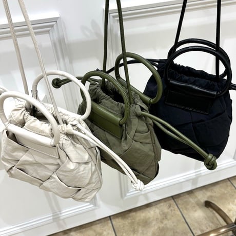 【COOMB／クーム】メッシュ編みミニショルダーバッグ