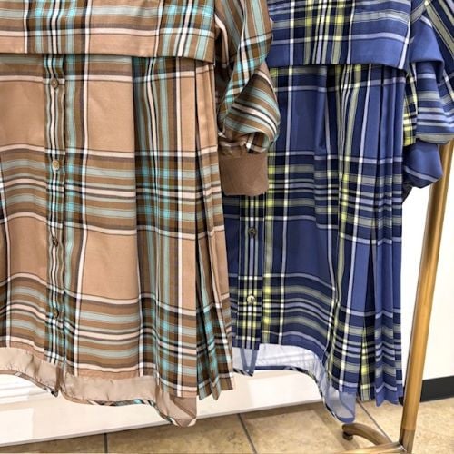 Lallia mu／ラリアムー】サイドプリーツチェックシャツ | Aimant-エマン