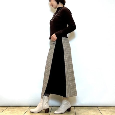 【Brahmin／ブラーミン】裏起毛ラップスカート