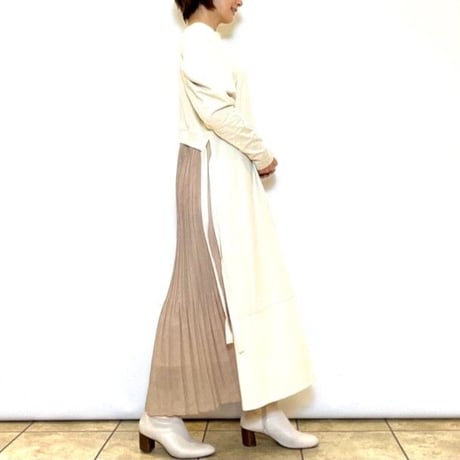 【Lallia mu／ラリアムー】2WAYダブルフェイスカットソーワンピース