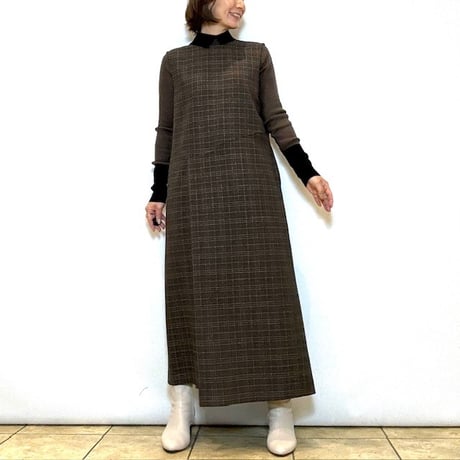 【Brahmin／ブラーミン】２WAYグレンチェックジャンパースカート