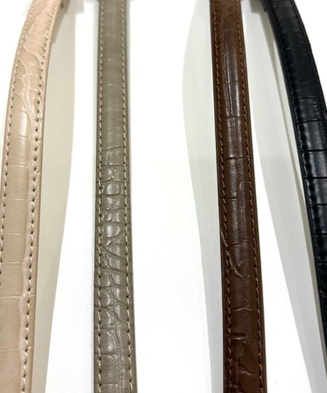 【Brahmin／ブラーミン】エコレザー型押しベルト