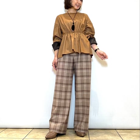 【Brahmin／ブラーミン】ツイードカフスブラウス