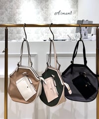 【SAN HIDEAKI MIHARA／サンヒデアキミハラ】鈴型トロンプルイユトートバッグ