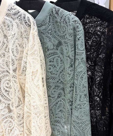 【Mylanka／ミランカ】ペイズリー刺繍フロントジップブルゾン