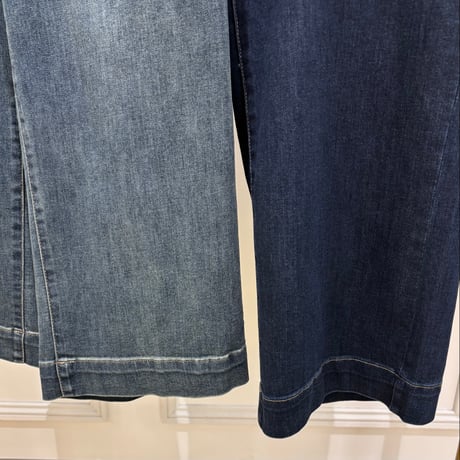 【C‘est moijeu／セモワージュ】 ストレッチセミワイドデニムパンツ