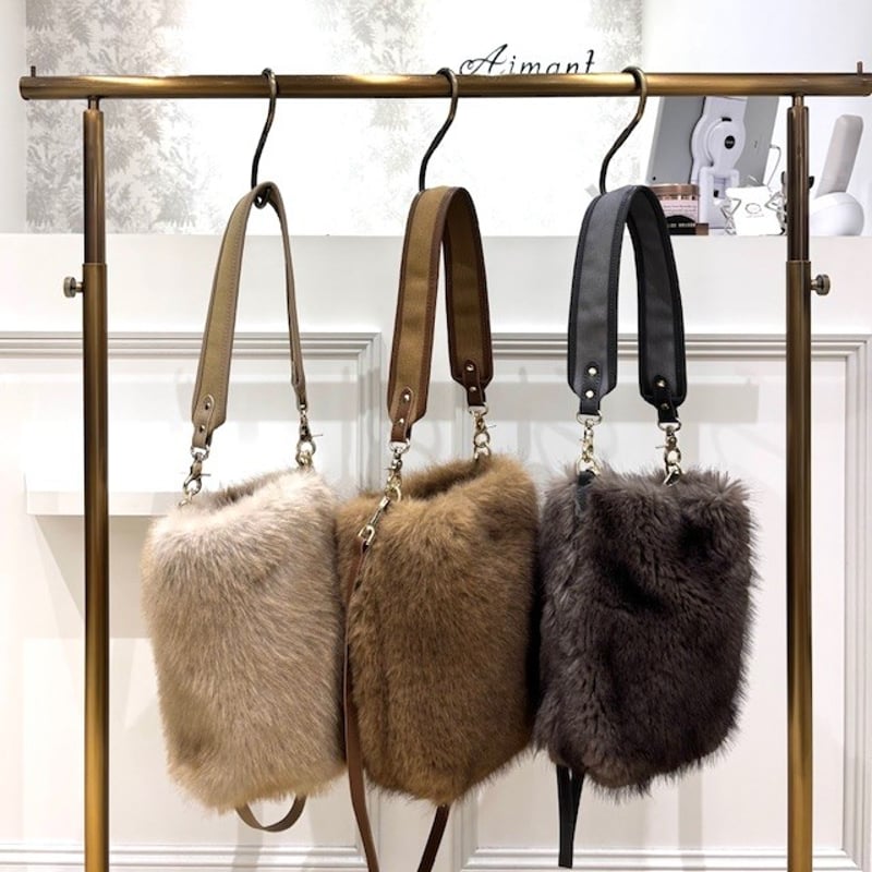 Atelier brugge／アトリエブルージュ】2WAYエコファーバッグ | Aimant