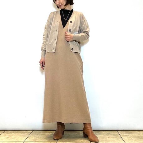 【Mylanka／ミランカ】バックロゴニットカーディガン