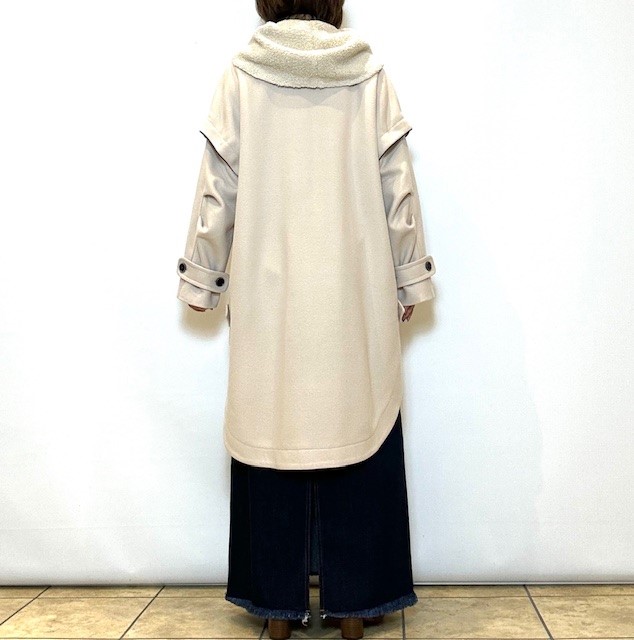 Lallia Mu ファーコート オープンフロント