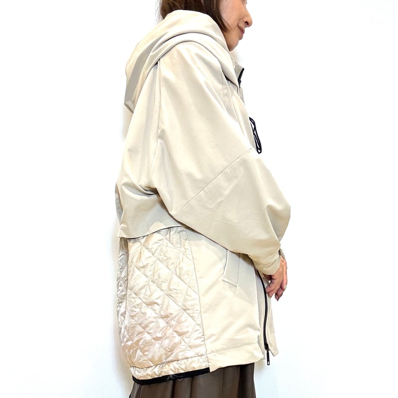 Lallia mu／ラリアムー】キルトフードミドルコート | Aimant-エマン