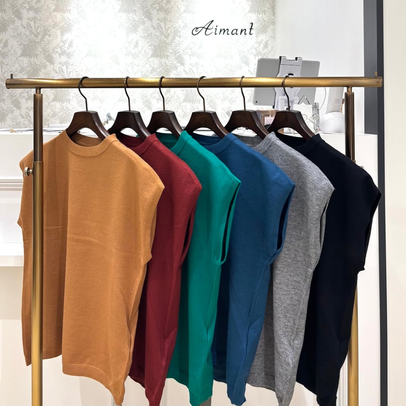 Mia asterism／ミーアアステリズム】フレンチスリーブニット | Aimant