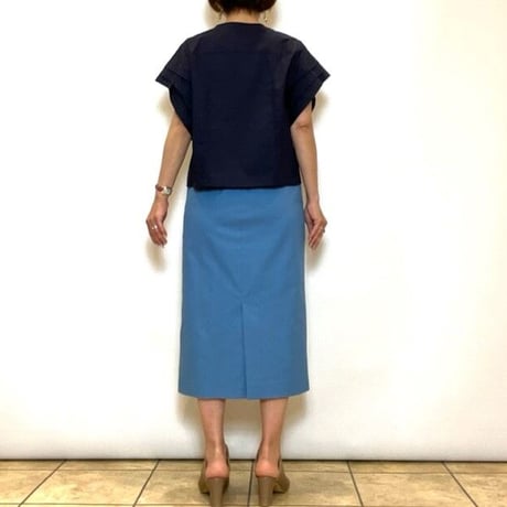 【COOMB／クーム】ピンタッククロップドブラウス