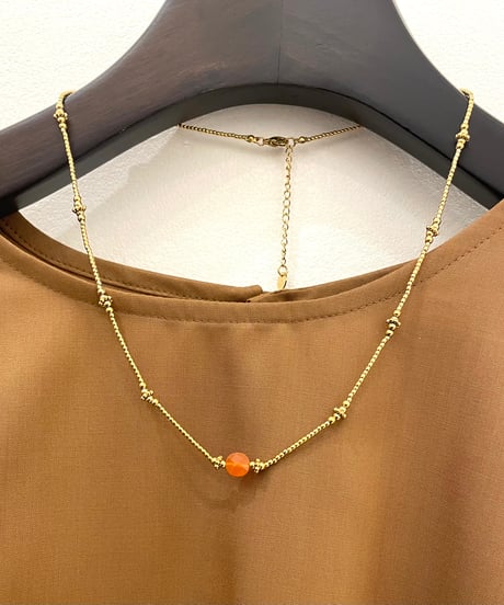 【LES CLEIAS／レ・クレアス】プチストーンビーズネックレス