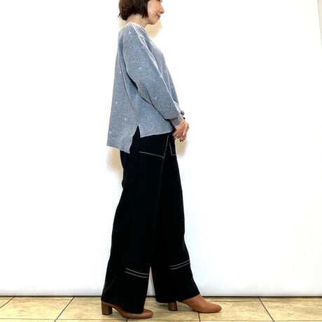【Brahmin／ブラーミン】ステッチシルエットパンツ