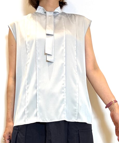 【Brahmin／ブラーミン】ドッキングドレープタイブラウス