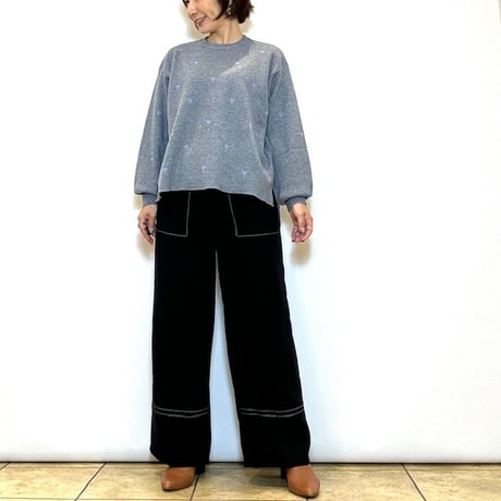 【Brahmin／ブラーミン】ステッチシルエットパンツ