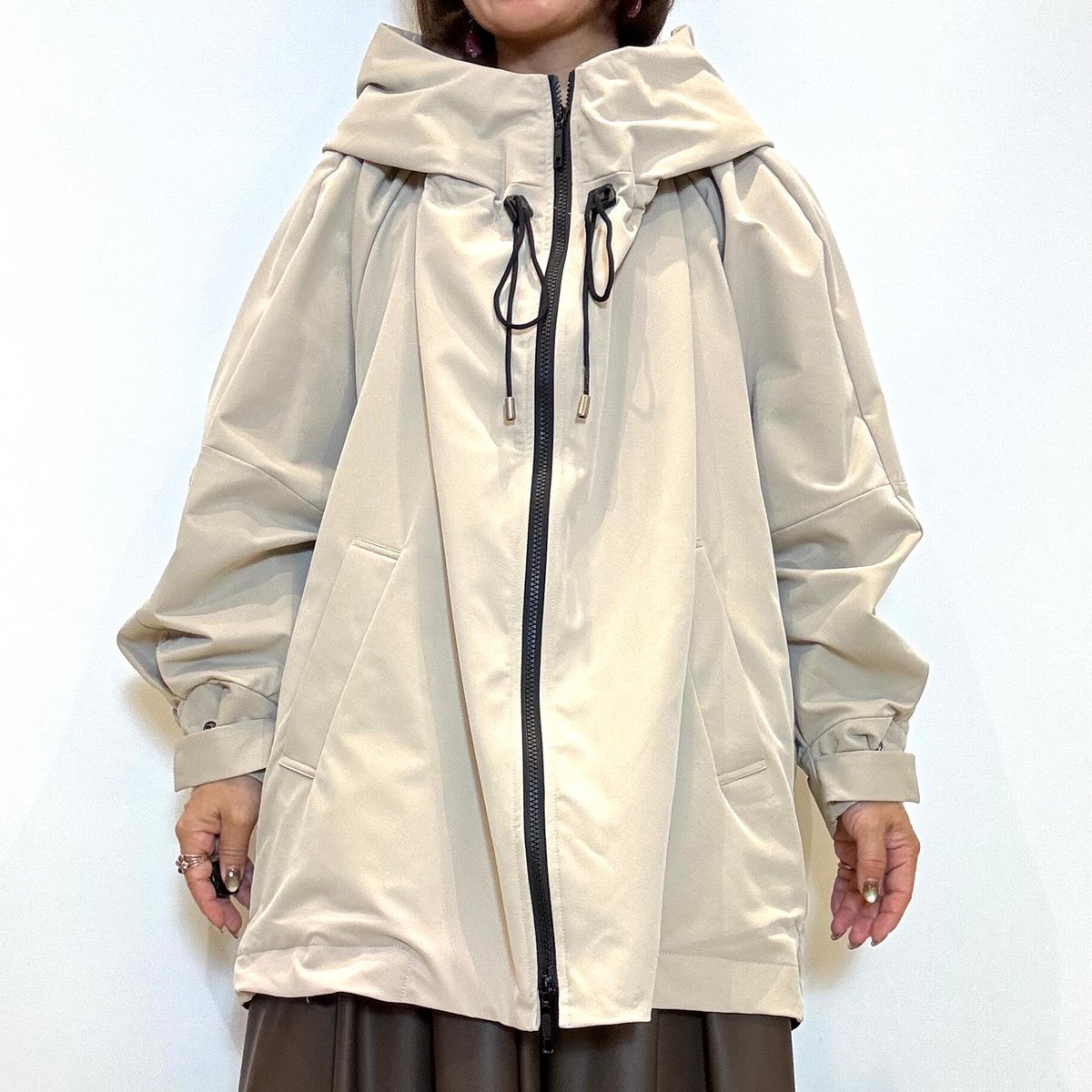 【ユウ】Lallia Mu ラリアムー テーラードミドルコートゆったり Lallia mu／ラリアムー】キルトフードミドルコート | Aimant-エマン