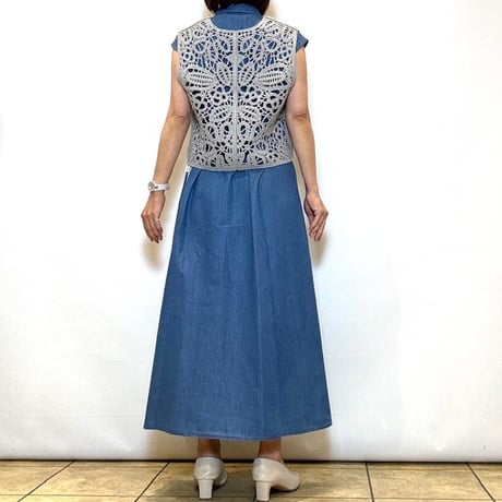 【ATELIER SIX／アトリエシックス】コード刺繍ベスト