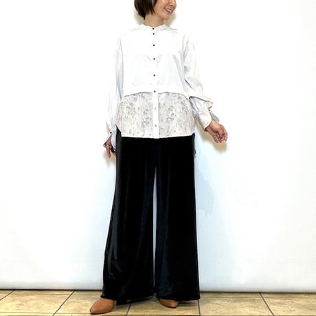 【C’est moijeu／セモワージュ】スノーベロアパンツ