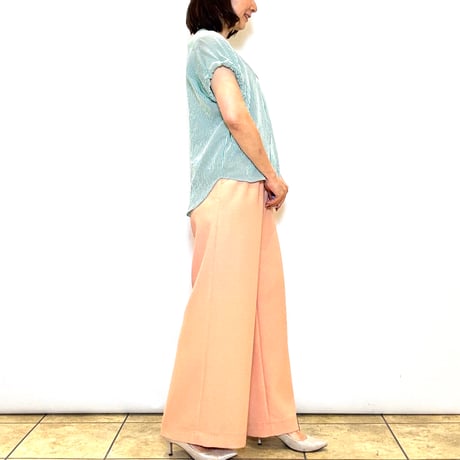 【BRAHMIN／ブラーミン】ストライプギャザーブラウス