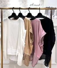 【C’est moijeu／セモワージュ】メッシュヘムプルオーバー