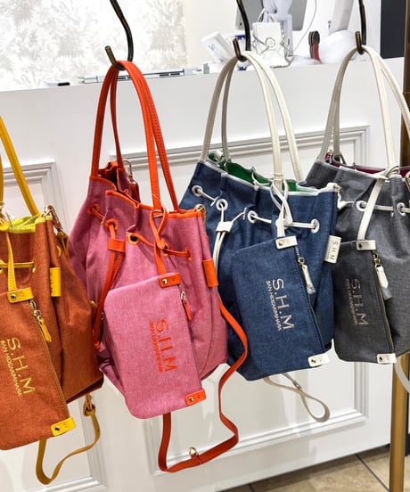 【SAN HIDEAKI MIHARA／サンヒデアキミハラ】巾着トートバッグ