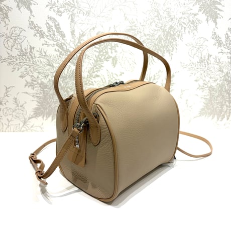 【BRAHMIN／ブラーミン】BEAURE  カウレザー2wayドラム型ミニボストン