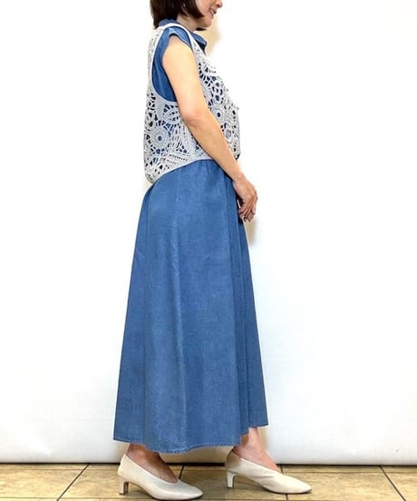 【ATELIER SIX／アトリエシックス】コード刺繍ベスト