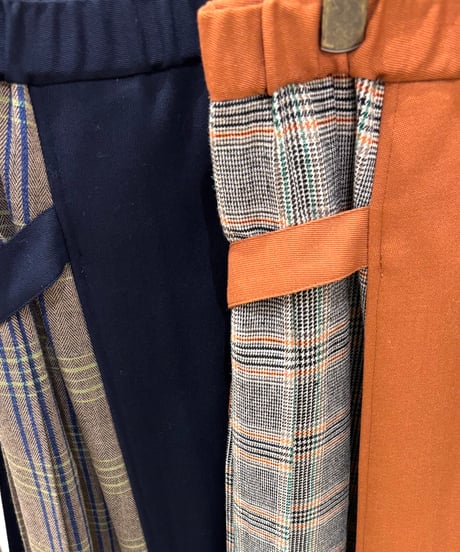 【Brahmin／ブラーミン】チェックドッキングラップスカート