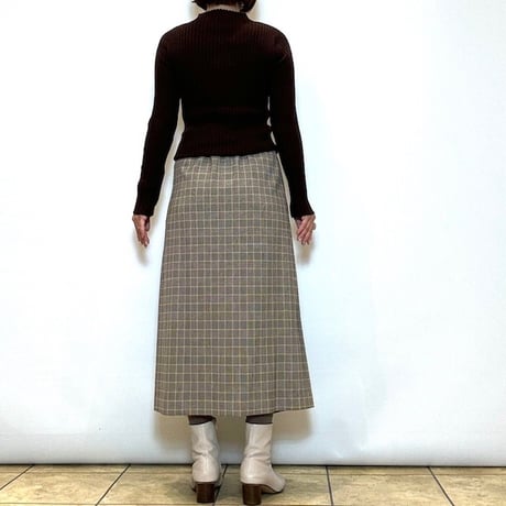 【Brahmin／ブラーミン】裏起毛ラップスカート