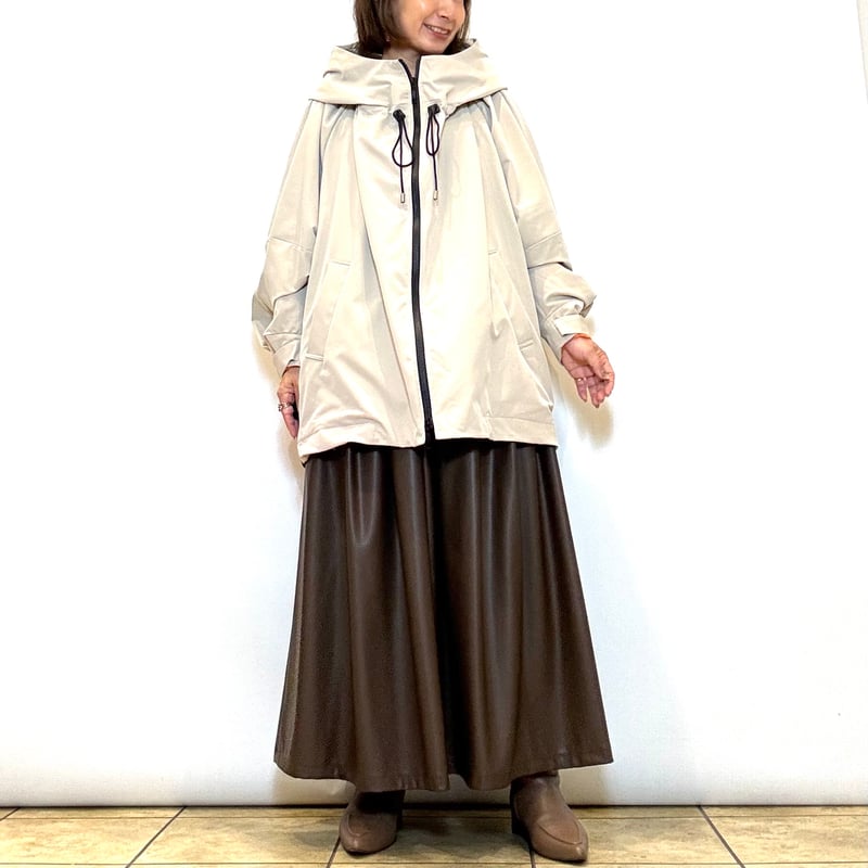 Lallia mu／ラリアムー】キルトフードミドルコート | Aimant-エマン