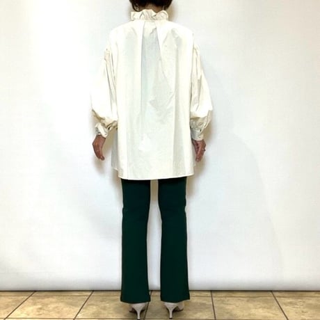 【Mylanka／ミランカ】ストレッチツイルスリットパンツ