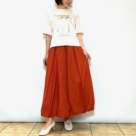 【COOMB／クーム】５分袖箔プリントTシャツ