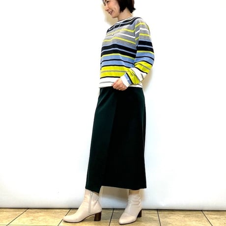【Brahmin／ブラーミン】裏起毛ラップスカート