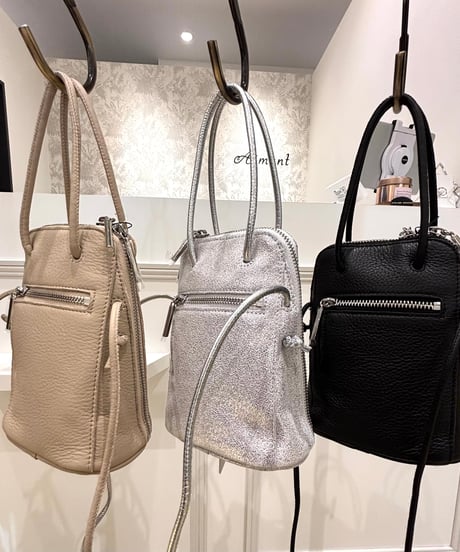 【Brahmin／ブラーミン】BEAURE カウレザー ブガッティ型2wayミニショルダー