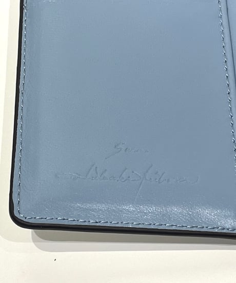 【SAN HIDEAKI MIHARA／サンヒデアキミハラ】メール型 二つ折り財布／レオパード箔押し
