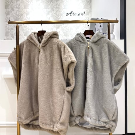 nahiro様⭐︎ミンクファー ✖️ピュアカシミヤ100 ニットコート 美品