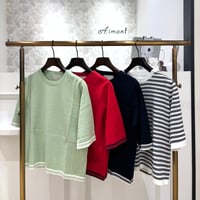 【Mylanka／ミランカ】綿フライス5分袖トップス