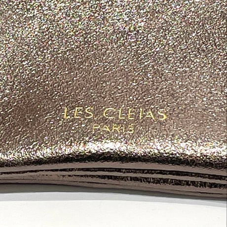 【LES CLEIAS／レ・クレアス】イタリアンカーフ メタリックポーチ／ミニウォレット