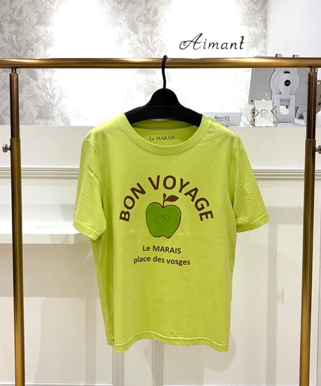 【Le MARAIS ／ル マレ】アップルスパンコールロゴTシャツ