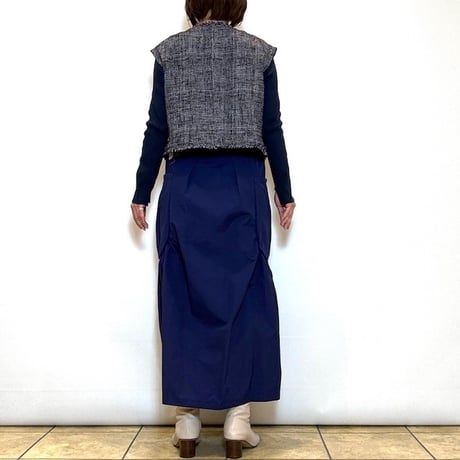 【B7／ベーセッツ】ツイードショートジレ