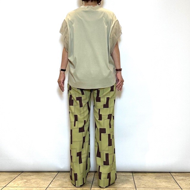 Lallia Mu ドットパンツ ブロックプリントパンツ / Lalliamu | CALENDRIER online store