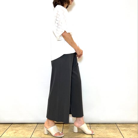 【 C'EST MOIJEU／セモワージュ】ドットチュールスリーブカットソー