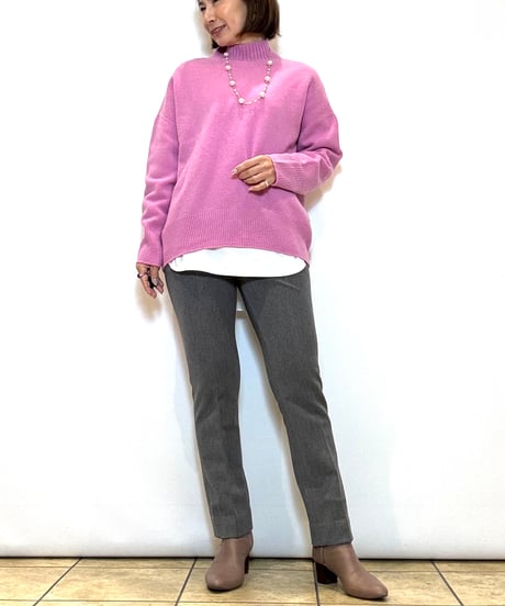 【Srieee／シュリ】裏起毛ストレッチテーパードパンツ