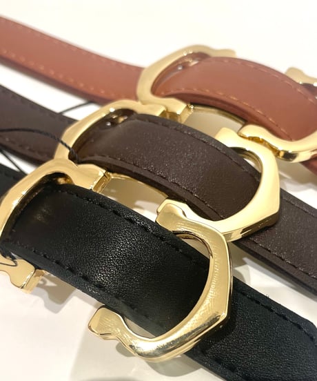 【Brahmin／ブラーミン】ダブルバックルスライドベルト