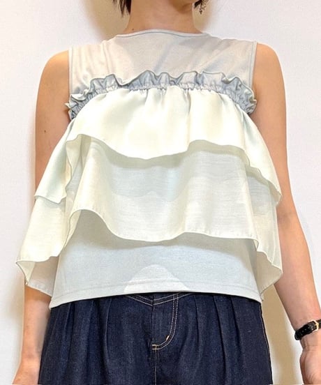 【Mylanka／ミランカ】シアーノースリーブビスチェセットアップ