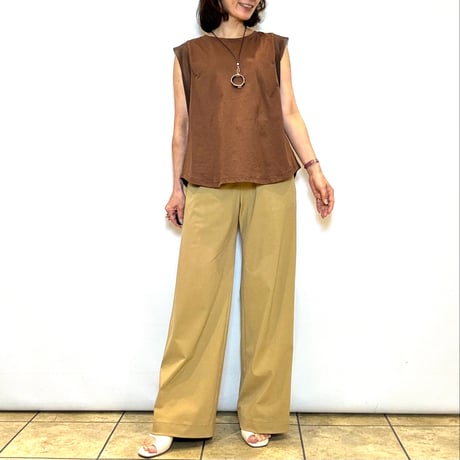 【Mylanka ／ミランカ】シアーフレンチスリーブTシャツ