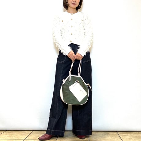【SAN HIDEAKI MIHARA／サンヒデアキミハラ】鈴型トロンプルイユトートバッグ