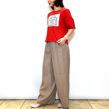 【TULUMB／トゥルム】バッグ刺繍ロゴTシャツ